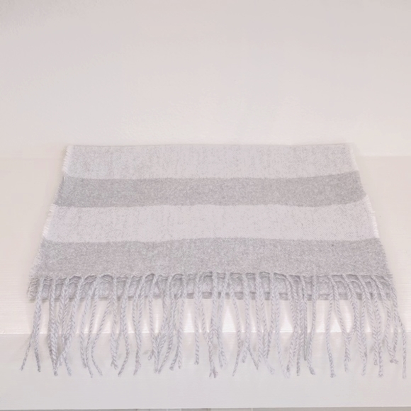 NWOT | Express Striped Fringe Scarf - Picture 5 of 9